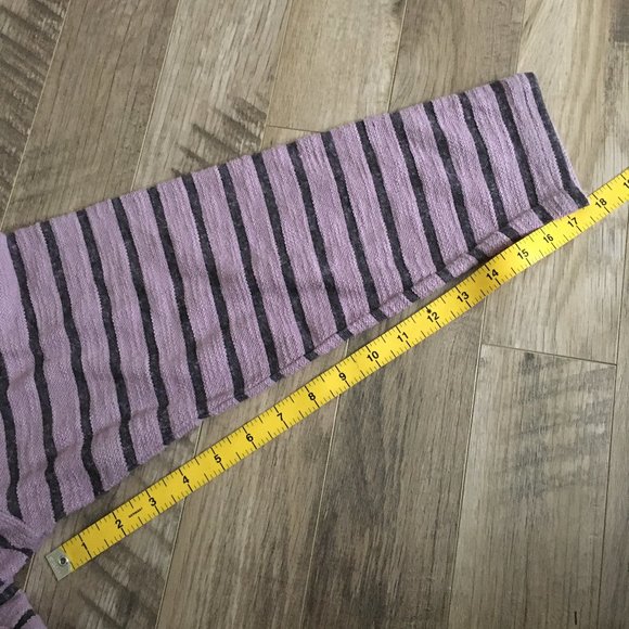 Activezone Mauve and Black Stripe Drawstring Baja Hoodie - Picture 14 of 14